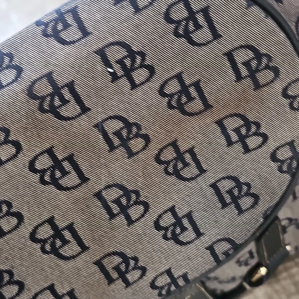 Dooney & Bourke Monogram Black and Gray Shoulder Bag